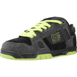 Buty DC STAG Szary. Szare buty sportowe casual DC Shoes, bez wzorów, ze skóry, bez zapięcia. Za 404.89 zł.