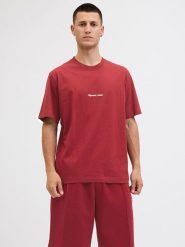 Jack & Jones Koszulka w kolorze czerwonym rozmiar: L. Czerwone bezrękawniki Jack & Jones, l, bez wzorów, z bawełny, bez kołnierzyka, bez ramiączek. Za 57.20 zł.