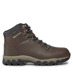 Trekkingi Karrimor. Brązowe botki sznurowane Karrimor, bez wzorów, bez obcasa, bez zapięcia. Za 339.99 zł.