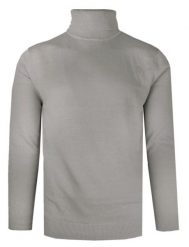 Klasyczny i Elegancki Golf Męski - Brave Soul - Popielaty. Szare golfy Brave Soul, l, bez wzorów, z bawełny, bez ramiączek. Za 119.00 zł.