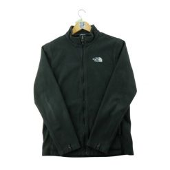 Second life - Kurtka polarowa męska z wysokim kołnierzem - Stan bardzo dobry. Czarne kurtki The North Face, m, bez wzorów, z materiału, bez kaptura. Za 190.96 zł.