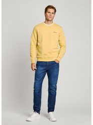 Pepe Jeans Bluza "Damian" w kolorze żółtym rozmiar: S. Żółte bluzy Pepe Jeans, s, bez wzorów, z bawełny, bez kaptura. Za 212.45 zł.