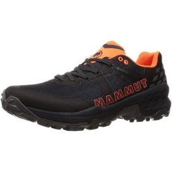Buty trekkingowe męskie Mammut Sertig II Low GTX. Czarne buty trekkingowe Mammut, bez wzorów, bez zapięcia. Za 579.99 zł.