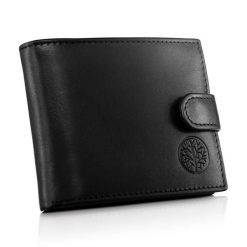 Portfel skórzany BETLEWSKI BPM-NVTC-63 CZARNY. Czarne portfele Betlewski, bez wzorów, ze skóry. Za 159.99 zł.