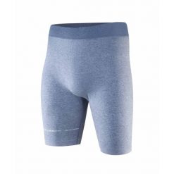Spodenki męskie do spania z dodatkiem lnu Brubeck COMFORT NIGHT. Niebieskie piżamy Brubeck, m, bez wzorów, z dzianiny, bez ramiączek. Za 79.99 zł.