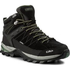 Trekkingi CMP - Rigel Mid Trekking Shoes Wp 3Q12947 Black/Loden 87BD. Czarne trekkingi CMP, bez wzorów, z materiału, bez zapięcia. W wyprzedaży za 279.00 zł.