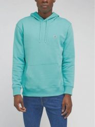 Lee Bluza L80YFW41 112330658 Turkusowy Regular Fit. Niebieskie bluzy Lee, l, bez wzorów, z bawełny, bez kaptura. Za 219.99 zł.