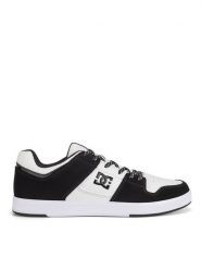DC Sneakersy CURE ADYS400073-HLC Biały. Białe buty sportowe casual DC, bez wzorów, ze skóry, bez zapięcia. Za 239.99 zł.
