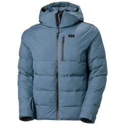Kurtka puchowa Helly Hansen Kvitfjell. Niebieskie kurtki narciarskie i snowboardowe Helly Hansen, m, bez wzorów, z puchu, narciarskie. W wyprzedaży za 1,334.50 zł.