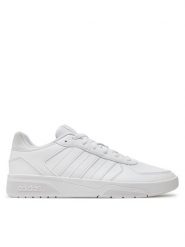 Adidas Sneakersy CourtBeat Court Lifestyle ID9659 Biały. Białe buty sportowe casual Adidas, bez wzorów, ze skóry, bez zapięcia. Za 279.99 zł.