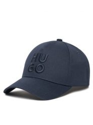 HUGO Czapka z daszkiem Jude 50533409 Granatowy. Niebieskie czapki z daszkiem Hugo, bez wzorów, z bawełny. Za 219.99 zł.