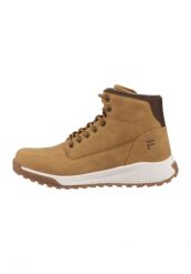 Trapery męskie, Fila Lance XXI Mid. Brązowe trapery Fila, z materiału, bez zapięcia. Za 286.99 zł.