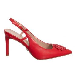 Buty Rinascimento Czerwone Czerwone. Czerwone buty trekkingowe Yenkee, bez wzorów, bez zapięcia. Za 422.99 zł.