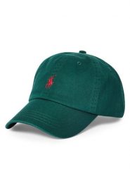 Polo Ralph Lauren Czapka z daszkiem 710667709031 Zielony. Zielone czapki z daszkiem Polo Ralph Lauren, bez wzorów, z bawełny. Za 289.99 zł.