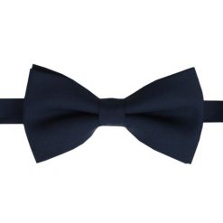 Wełniana Mucha Męska - His Story - Granatowa. Niebieskie krawaty i muchy His Story, z aplikacjami, z wełny. Za 49.00 zł.