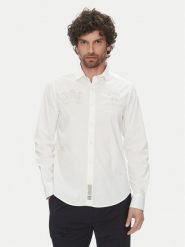 La Martina Koszula Aaron MACE30 PP483 Biały Regular Fit. Białe koszule La Martina, m, bez wzorów, z bawełny, bez kołnierzyka, bez ramiączek. Za 609.99 zł.