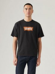 Levi's Koszulka w kolorze czarnym rozmiar: M. Czarne bezrękawniki Levi's®, m, bez wzorów, z bawełny, bez kołnierzyka, bez ramiączek. Za 57.73 zł.