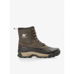 Buty zimowe męskie Sorel Buxton Lite Boot WP. Czarne buty trekkingowe Sorel, na zimę, bez wzorów, bez zapięcia, trekkingowe. Za 445.99 zł.