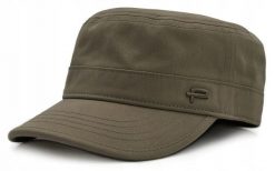 Męska Czapka, Wiosenno-Letnia - Patrolówka - Pako Jeans - Oliwka. Zielone czapki z daszkiem Pako Jeans, na lato, bez wzorów, z bawełny. Za 75.00 zł.