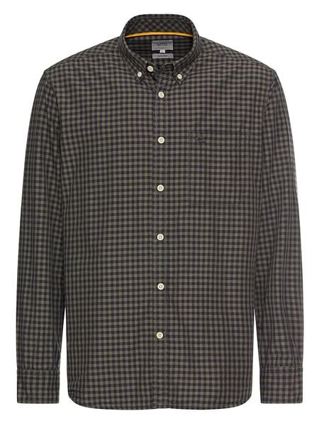 Camel Active Koszula - Regular fit - w kolorze oliwkowo-granatowym rozmiar: L. Brązowe koszule Camel Active, l, bez wzorów, z bawełny, bez kołnierzyka, bez ramiączek. Za 113.36 zł.