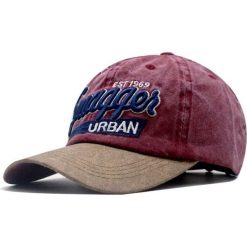 Czapka z Daszkiem, Czerwona z Napisem Swagger, z Regulacją Rozmiaru, Bawełniana. Czerwone czapki z daszkiem Pako Jeans, na lato, bez wzorów, z bawełny. Za 39.00 zł.