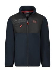 Geographical Norway Kurtka polarowa "Trasir" w kolorze granatowym rozmiar: M. Niebieskie kurtki Geographical Norway, m, bez wzorów, z materiału, bez kaptura. Za 118.56 zł.