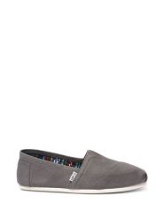 TOMS Espadryle w kolorze szarym rozmiar: 43. Szare botki sznurowane Toms, bez wzorów, z okrągłym noskiem, bez obcasa, bez zapięcia. Za 176.45 zł.