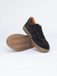 PAUL VESTERBRO Skórzane sneakersy w kolorze czarnym rozmiar: 45. Czarne buty sportowe casual PAUL VESTERBRO, bez wzorów, bez zapięcia. Za 195.99 zł.