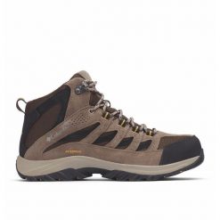 Buty Trekkingowe Męskie Columbia Crestwood Mid Waterproof. Brązowe buty trekkingowe Columbia, bez wzorów, bez zapięcia, trekkingowe. Za 424.99 zł.