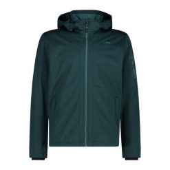 Kurtka męska turystyczna CMP 39A5027. Niebieskie kurtki CMP, l, bez wzorów, z softshellu, z kapturem. W wyprzedaży za 383.65 zł.