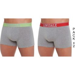 Bokserki (2 szt.) w kolorze w kolorze szarym. Szare bokserki Lonsdale, Kangol, Crosshatch, l, bez wzorów. W wyprzedaży za 37.95 zł.
