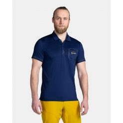 Koszulka polo męska Kilpi GIVRY-M. Niebieskie koszulki polo Kilpi, m, bez wzorów, bez kołnierzyka, bez ramiączek. Za 215.49 zł.