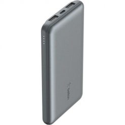 BELKIN POWERBANK 10000 MAH 15W, SZARY. Szare powerbanki Belkin. Za 96.99 zł.