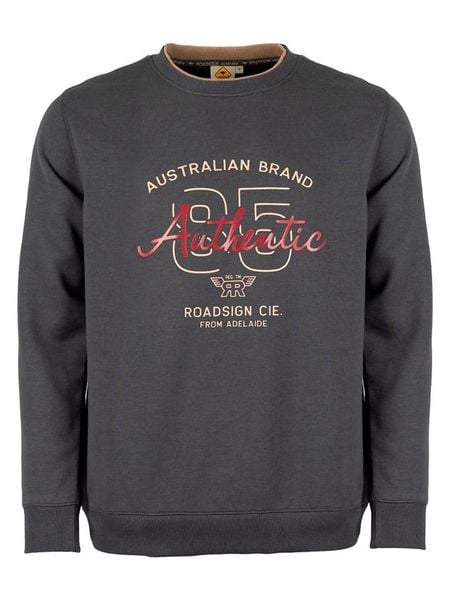 Roadsign Bluza w kolorze antracytowym rozmiar: XL. Czarne bluzy Roadsign, xl, bez wzorów, bez kaptura. Za 56.99 zł.