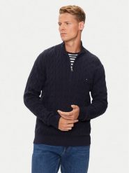 Tommy Hilfiger Sweter Classic MW0MW36532 Granatowy Regular Fit. Niebieskie swetry rozpinane Tommy Hilfiger, m, bez wzorów, z bawełny, bez kołnierzyka, bez ramiączek. Za 749.99 zł.