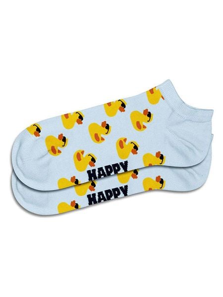 Happy Socks Skarpety "Rubber duck low" w kolorze błękitnym rozmiar: 36-40. Czarne skarpety Happy Socks, bez wzorów. Za 28.31 zł.