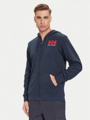 Helly Hansen Bluza HH Logo 54581 Granatowy Regular Fit. Niebieskie bluzy Helly Hansen, m, bez wzorów, z bawełny, bez kaptura. Za 339.99 zł.