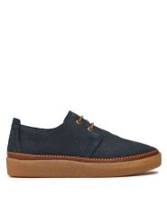 Clarks Półbuty Clarkwood Low 26176867 Granatowy. Niebieskie eleganckie półbuty Clarks, bez wzorów, ze skóry, bez obcasa, bez zapięcia. Za 429.99 zł.