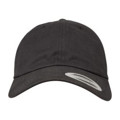 Czapka Z Daszkiem Peached Cotton Twill. Czarne czapki z daszkiem FLEXFIT, bez wzorów, z bawełny. Za 73.99 zł.