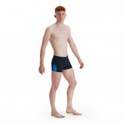 Strój kąpielowy Męski Boom Logo Splice. Czarne odzież kąpielowa Speedo, m, bez wzorów, sportowe. Za 69.99 zł.