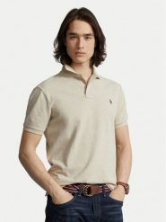 Polo Ralph Lauren Polo 710680784342 Beżowy Regular Fit. Brązowe koszulki polo Polo Ralph Lauren, m, bez wzorów, z bawełny, bez kołnierzyka, bez ramiączek. Za 599.99 zł.