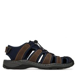 Sandały Manitu. Niebieskie sandały Manitu, bez zapięcia. Za 359.99 zł.