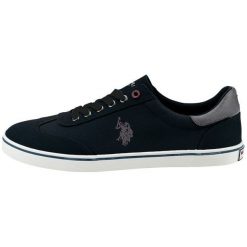 U.S. POLO ASSN. tenisówki męskie Ted 1 44 czarne. Czarne trampki U.S. Polo Assn., m, bez wzorów, bez zapięcia. Za 289.00 zł.
