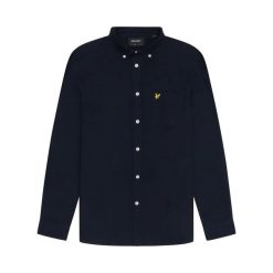 Zwykła koszula z długim rękawem Lyle & Scott Oxford. Niebieskie koszule LYLE AND SCOTT, m, bez wzorów, z bawełny, bez kołnierzyka, bez ramiączek. Za 318.25 zł.