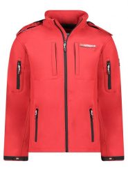 Geographical Norway Kurtka softshellowa "Tunar" w kolorze czerwonym rozmiar: S. Czerwone kurtki outdoor i hardshell Geographical Norway, s, bez wzorów, bez kaptura. Za 137.10 zł.