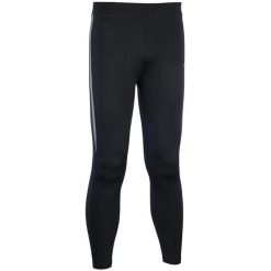 Legginsy z odblaskową taśmą Avento. Czarne legginsy długie sportowe Avento, l, bez wzorów, z materiału, do biegania. Za 174.00 zł.