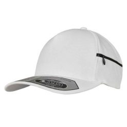 Kieszonkowa Czapka Z Daszkiem. Czarne czapki z daszkiem FLEXFIT, bez wzorów, z elastanu. Za 122.99 zł.