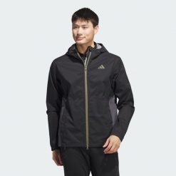 Kurtka RAIN.RDY. Czarne kurtki Adidas, m, bez wzorów, z materiału, bez kaptura. Za 699.00 zł.