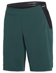Spodenki rowerowe z wkładką M Kuro Shorts III. Zielone spodenki rowerowe Vaude, m, bez wzorów, z materiału, rowerowe. Za 469.00 zł.