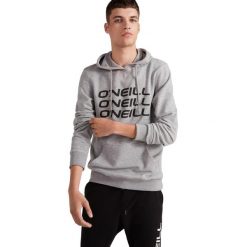 Bluza z kapturem O'Neill Triple Stack, Mężczyźni. Szare bluzy O'Neill, m, bez wzorów, z bawełny, z kapturem. Za 290.00 zł.
